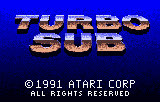 Turbo Sub title screen for Atari Lynx